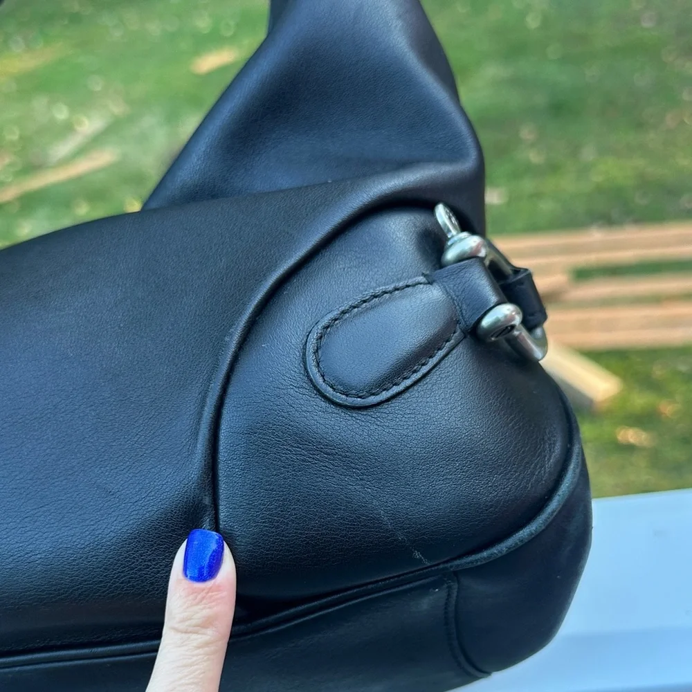 Burberry Black Leather Hobo Bag - Picture 15 of 16